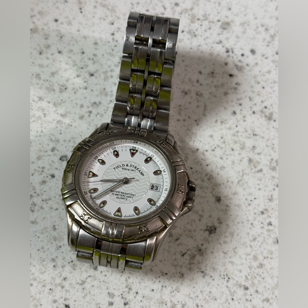 Stainless Steel Watch Outdoor Adventures by Field & Stream Calendar Dial